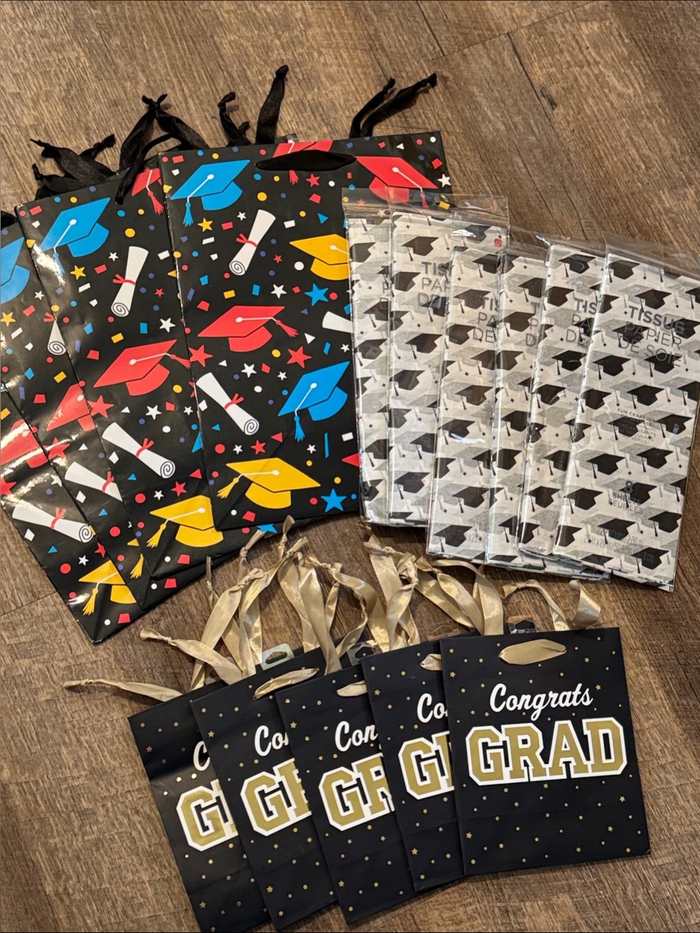 Graduation Gift Bag and Tissue Set -  15 piece set